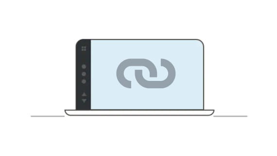 Laptop showing connectivity icon representing classroom integration.