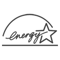 Badge icon that denotes the display's compliance with ENERGY STAR® environmental standards.