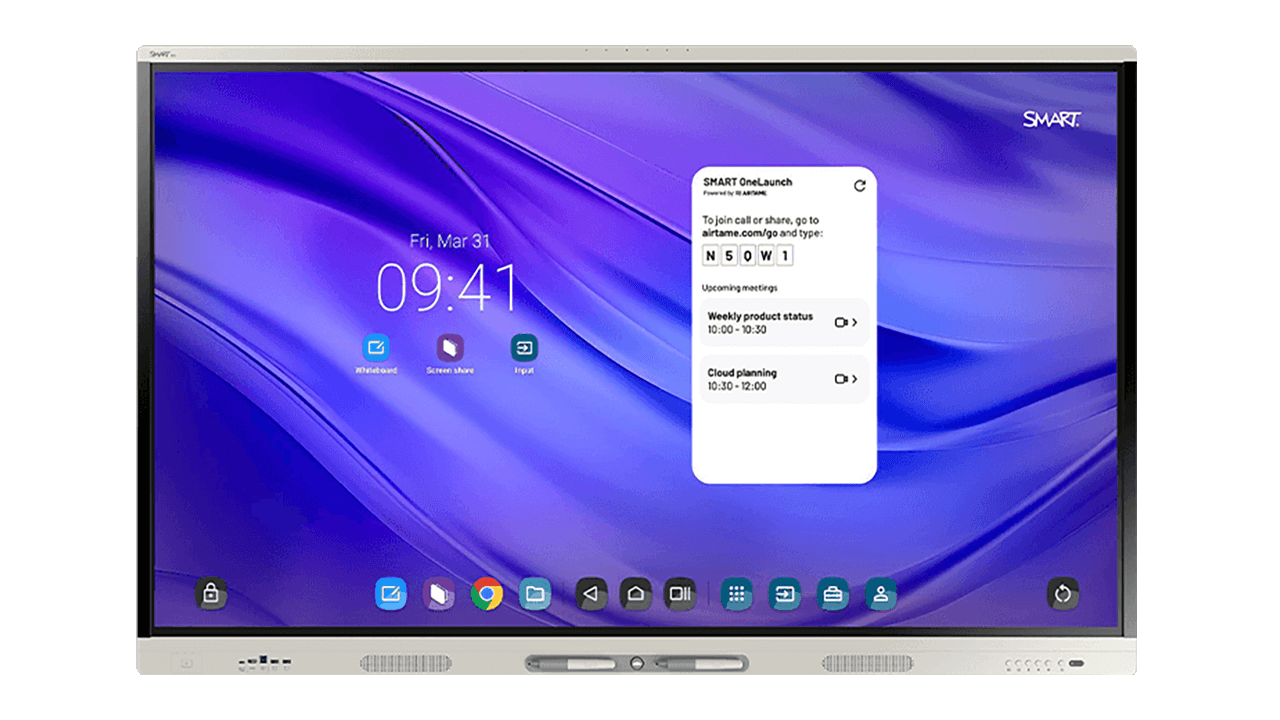 SMART OneLaunch interface on a SMART Board