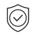 Shield icon representing the comprehensive warranty backed by SMART for the display.