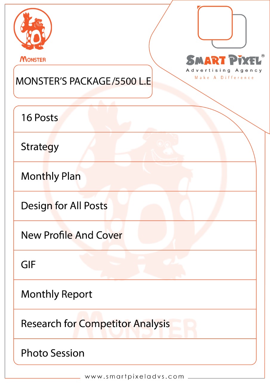 Smart-Pixel-Social-Media-package-Monster